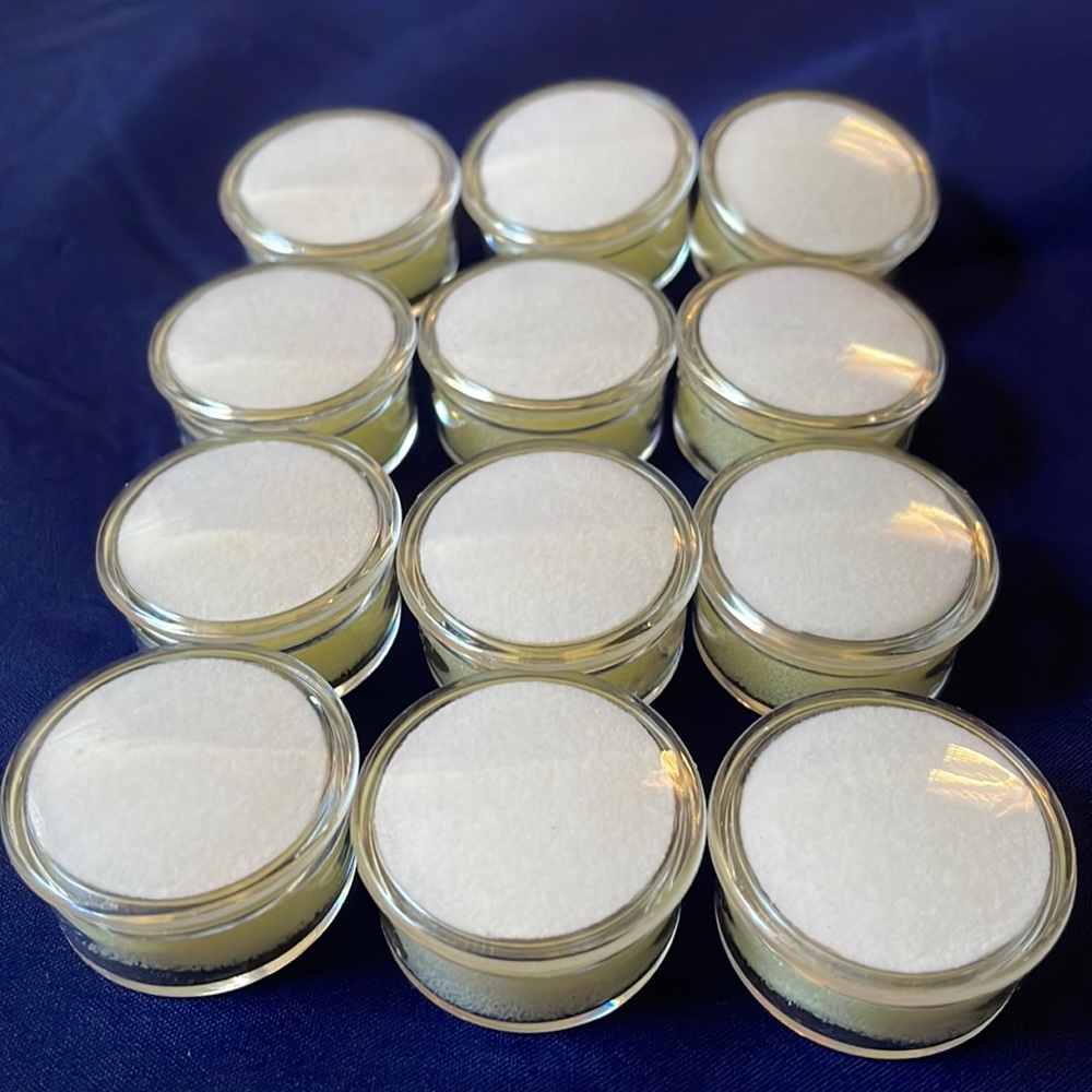 Set of 12 small clear plastic gemstone crafts storage display cases box